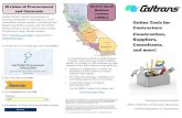 Cal eProcure to find Caltrans contracts. Construction, Suppliers, Consultants… · 2020-07-01 · Consultants, and more! Training and Outreach Branch. Office of Business and Economic