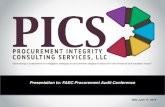 Presentation to: FAEC Procurement Audit Conference · Presentation to: FAEC Procurement Audit Conference Date June 17, 2016 “Specializing in assessment and mitigation strategies