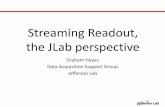Streaming Readout, the JLab perspective€¦ · 01-09-2018  · •In the PVDIS configuration electrons are scattered of a fixed target at high luminosity. •Spiral baffles cut background.