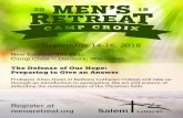 September 14-16, 2018...through an introduction to apologetics, the art and science of defending the reasonableness of the Christian faith. Register at mensretreat.org Created …