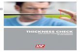 THICKNESS CHECK - lap-laser.com · 2 3 CALIX – NON-CONTACT INLINE THICKNESS MEASUREMENT The CALIX series is a non-contact measuring system, particularly designed to assure process