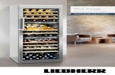 Wine Storage - andico.com.au€¦ · Presentation shelf: The practical shelf of the Vinidor models fulﬁlls both bottle storage and presentation functions. The bottles can be stored