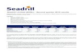Seadrill Limited (SDRL) - Second quarter 2016 results · Operating income 364 384 (5)% 364 429 (15)% Net Interest bearing debt 9,114 10,563 (14)% 9,114 10,563 (14)% Commenting today,