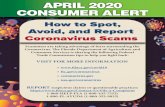 How to Spot, Avoid, and Report Coronavirus Scams...Ignore online offers for vaccinations and home test kits. If you see ads touting prevention, treatment, or cure claims for the Coronavirus,