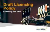 Draft Licensing Policy · 2.1 South Norfolk Council is also situated in the County of Norfolk. South Norfolk is a rural district covering approximately 90,765 hectares and with a
