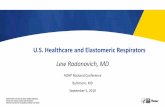 U.S. Healthcare and Elastomeric Respirators · Key Topics I. Regulation and Approval II. Elastomeric Half-mask Respirators (EHMR) in Context III. EHMR to Protect Against Infectious