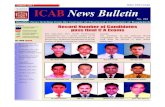 August 2011 ISSN 1993-5366 ICAB News Bulletin · Md. Ismail Rashed Mustafizur Rahman Taslim Hossain Muhammad Khatibur Rahman S M Nazrul Islam ... 37 15180 Syma Sarker 1248 38 10870