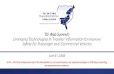 TIS Web Summit: Emerging Technologies in Traveler ... · 6/17/2020  · TIS Web Summit: Emerging Technologies in Traveler Information to Improve Safety for Passenger and Commercial