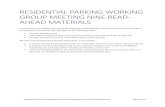 RESIDENTIAL PARKING WORKING GROUP …...Residential Parking Working Group Meeting Nine Read‐Ahead Materials Page 4 of 7 Examples of group living include but are not limited to assisted