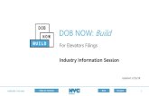 DOB NOW: Build · 15.02.2018  · Industry Information Session Updated: 2/15/18. build safe | live safe Table of Contents Back Forward 2 Learning Objectives ... live safe Table of