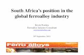 South Africa’s position in the global ferroalloy industryalloyconsult.com/files/MB_SA_Gen_Sep_2010.pdf · Assmang / ARM Samancor Chrome UMK / Transalloys Hernic Tata Steel International