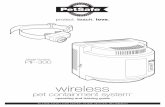 wireless - PetMed Express · How the System Works The PetSafe® Wireless Pet Containment System® has been proven safe, comfortable, and effective for pets over 8 pounds. The system