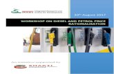 Workshop Brochure on Petrol and Diesel Price …...Diesel and Petrol Price Rationalization 1 Purpose of the Workshop The petrol and diesel prices now reflect the cost of supply. However,