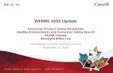WHMIS 2015 Update - SCHC · June 2016, November 2016 • Provide joint updates to stakeholders on issues that arise from the international discussions. August 2016, January 2017 Maintain