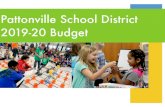 Pattonville School District 2019-20 Budget · The district must have approximately 26% in beginning reserves to avoid short-term ... 2010 2 2013 6 2015 2 2016 6 2017 6 2018 4 2019