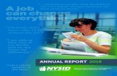 ANNUAL REPORT 2018 - NYSID · unemployed nationwide 67 Percentage of those unemployed in New York S tate 1in4 ... interest loans for investing in new equipment and making ... In response