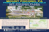 MOUNT POCONO, PA - Heidenberg Properties...Pocono Comforð INN & SUITES Future Development 380 LOADING +1-6,000 WÌreless GameSt0D MOUNT POCONO PLAZA 3236 Route 940 1 Monroe County