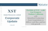 XST Corporate Presentation May 2016 AGM FINAL.pptx [Read-Only] · 1 As at May 12, 2016 May 2016 2 San Francisco Sacramento XST Exploration Interests Approximate location of the XST