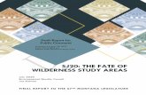 SJ20: THE FATE OF WILDERNESS STUDY AREAS · FINAL REPORT TO THE 67TH MONTANA LEGISLATURE July 2020 Environmental Quality Council . Joe Kolman Draft Report for Public Comment Comments