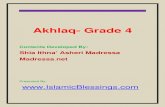 Akhlaq- Grade 4islamicblessings.com/upload/Akhlaq- Grade 4...pdf · "O you who believe, let not (a group of) people laugh at another (to scorn) who may be better than they are…"
