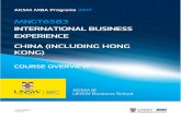 MNGT6583 INTERNATIONAL BUSINESS EXPERIENCE CHINA ... · AGSM MBA Programs 2017 . MNGT6583 INTERNATIONAL BUSINESS EXPERIENCE . CHINA (INCLUDING HONG KONG) ... • Develop in students
