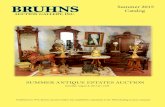 AUCTION GALLERY, INC.bruhnsauction.com/wp-content/uploads/2014/01/Catalog-Summer-20… · Clear your calendars and plan to attend Bruhns Auction Gallery for the biggest sale of the