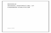 MOODLE SCHOOL DISTRICT No. 27 CARIBOO-CHILCOTIN · The Gradebook in Moodle is OK, but is a straight Culminative Gradebook. The gradebook in MyEducation BC is more functional, and