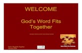 WELCOME [resources.calvaryccm.com]resources.calvaryccm.com/files/GWFT/Presentations/PDF... · 2009-01-21 · • Old Testament – 39 b k39 books – Written over ~1500 years –
