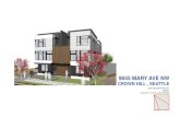 9045 MARY AVE NW SDR - Seattle€¦ · each with 4 townhouses (total 8 units), in the Crown Hill Resi-dential Urban Village. The proposed structures will be three sto-ries tall with
