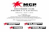 2015-04-01 Product Listing...• SafetyLine newsletter – Market conditions for all PPE categories, safety posters and new product introductions are included on a quarterly basis