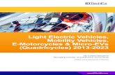 Light Electric Vehicles, Mobility Vehicles, E …Light Electric Vehicles, Mobility Vehicles, E-Motorcycles and Micro-EVs (Quadricycles) 2013-2023 td Tables Page Table 1.1 LEV number,