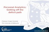 Personal Analytics: Getting off the deficit path - ALASI... · video tutorial of surgery and simulator familiarisation. ... heuristics as well as cluster analysis. Cluster Analysis