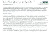 Online Clinical Training in the Virtual Remote …Online Clinical Training in the Virtual Remote Environment: Challenges, Opportunities, and Solutions Szu-Yu Chen, PhD, NCC, LPC, RPT,