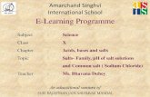Amarchand Singhvi International School E-Learning Programme 10/Class_X_… · Used to melt ice which collects on the roads during winter in cold countries. Used in cooking food→Improves