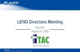 LEND Directors Meeting Directors Meeting_SLIDE DEC… · Training partners Collaborate Collaborate with and coordinate efforts among key public and private stakeholders who seek to