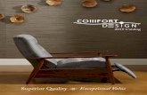 2019 Catalog - Comfort Design Furniture...Comfort Design - Reclining Chairs Comfort Design - Reclining Chairs Sutton Place II style# CP221 Reclining Chair Overall W33 D38 H41 Seat