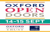 14-15 SEPT - Oxford Preservation Trust · 14 SEPT Saturday In the morning... BEcOME A MEMBER! 16 17 Saturday 17 A hidden gem, this Grade I listed 14th Century Chapel was originally