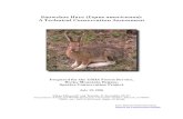 Snowshoe Hare (Lepus americanus): A Technical Conservation ... · of Canada lynx (Lynx canadensis) as threatened in the contiguous United States under the Endangered Species Act (U.S.