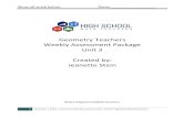 Geometry Teachers Weekly Assessment Package Unit 3 Created ...€¦ · 3 Semester 1 Skills | Geometry Weekly Assessments | ©201 7HighSchoolMath Teachers Algebra 1 Common Core Semester