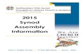 2015 Synod Assembly Information - ELCAneos-elca.org/wp-content/uploads/2015/10/Printable-CompletePacke… · Announcements The Rev. Dan Caruso, APC Chair 8:20 am MORNING PRAYER (anniversary