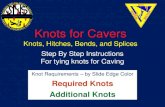Knots for Cavers for Cavers-II.pdf · • Splices - Interwoven strands (decorative macramé is also here). • Stopper - A knot that is affixed to a rope that causes no slippage.