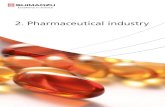 2. Pharmaceutical industry - Shimadzu · 2. Pharmaceutical industry Many drugs are manufactured in batch mode operation. Prior to the production of the next batch, materials and working