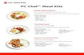 PC Chef™ Meal Kits · 4/10/2020  · PC Chef™ Meal Kits Greek Halloumi Bowl Orzo, roasted vegetables and pickled onions ... •Jasmine Rice •Coconut milk •Sweet red pepper