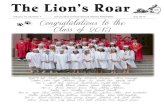 Volume 14, Number 7 Cincinnatus Central School …The Lion’s Roar Volume 14, Number 7 Cincinnatus Central School District Newsletter July 2013 Congratulations to the Class of 2013