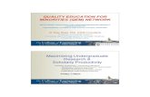 QUALITY EDUCATION FOR MINORITIES (QEM) NETWORKweb.mit.edu/cortiz/www/Diversity/blake_QEM2009_130pm.ppt.pdf · quality education for minorities (qem) network mentoring workshop for