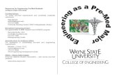 Resources for Engineering Pre-Med Students at …Resources for Engineering Pre-Med Students at Wayne State University Pre-Med Advisor: To review pre-med requirements and coordinate