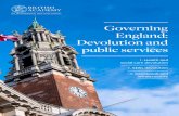 Governing England: Devolution and public services · The agreement covering health, the Greater Manchester Health and Social Care Devolution Memorandum of Understanding, was published