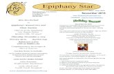 Epiphany Star - Amazon S3 · Epiphany’s Annual Live and Silent Auction vendors and baked goods to round out your holiday Church of the Epiphany 1101 Sunset Drive Guntersville, AL
