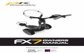 OWNERS MANUAL - PowaKaddy · 2020-03-04 · 5 Front Wheel Adjust Your trolley is pre-set to run straight but if your trolley is running off course, adjust by: 1. Release the front