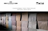 CHOOSING THE PRECIOUS WOOD SPECIES · 2019-11-27 · Some wood species can present three-dimensional patterns impressed in the fibre making them PRECIOUS: Burls, Figu-red, Pomellé